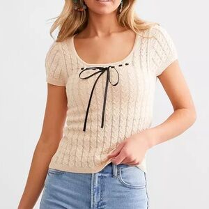 *NWT* Willow & Root Textured Sweater Top - Size L
